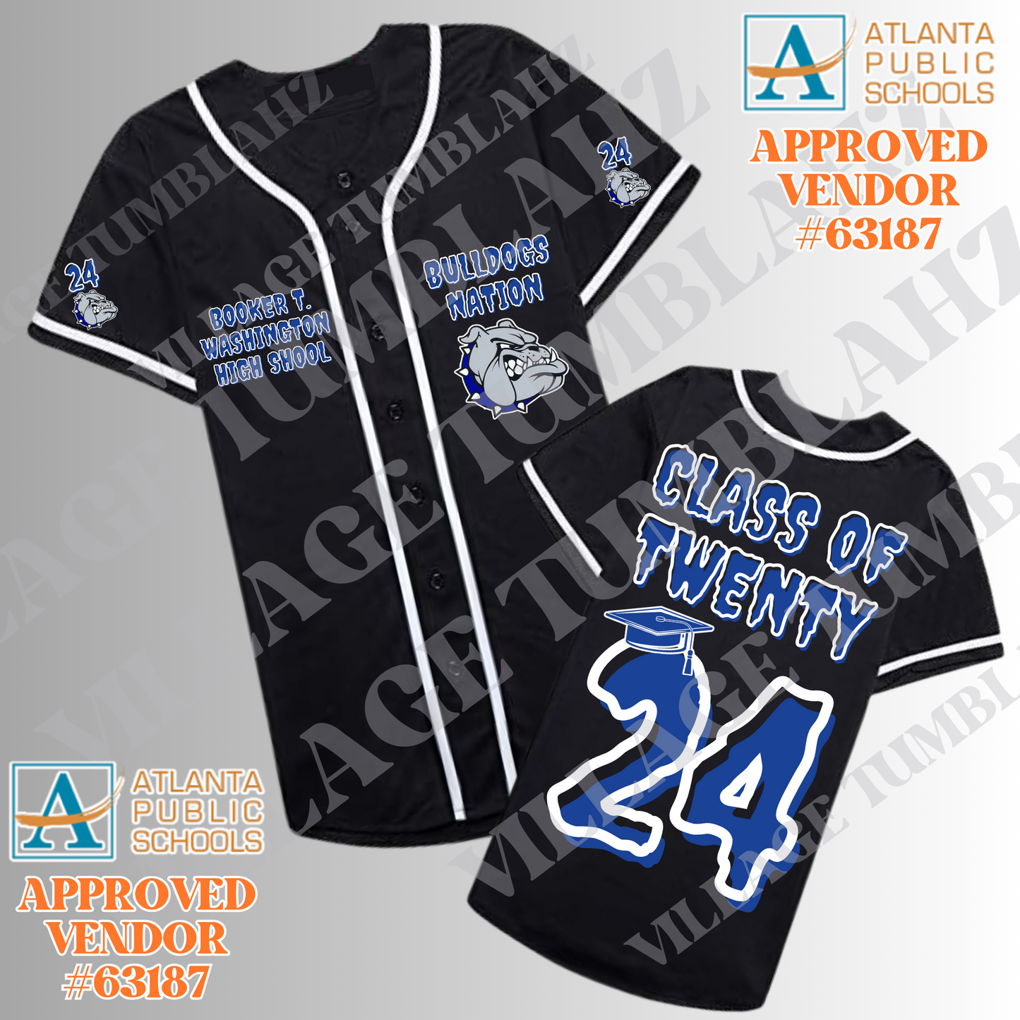 GRADUATION BASEBALL JERSEY - ATLANTA PUBLIC SCHOOLS