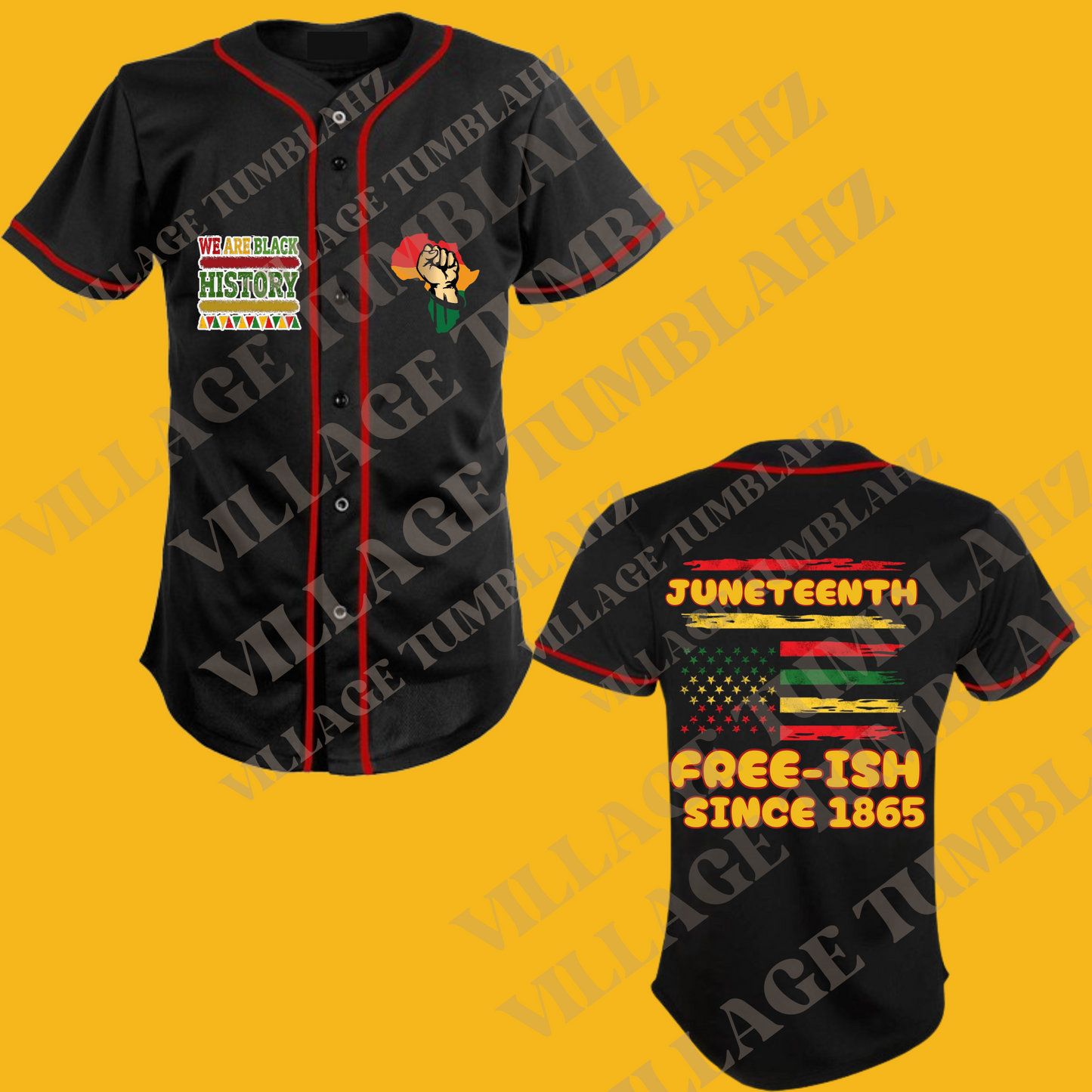 JUNETEENTH BASEBALL JERSEY