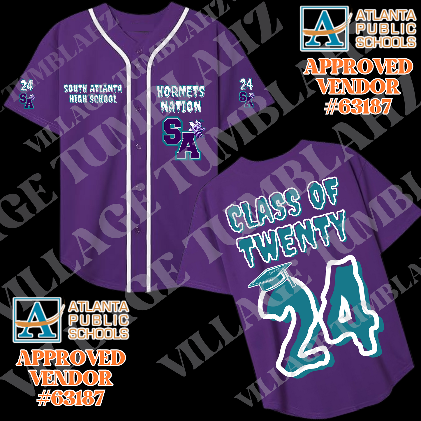 GRADUATION BASEBALL JERSEY - ATLANTA PUBLIC SCHOOLS