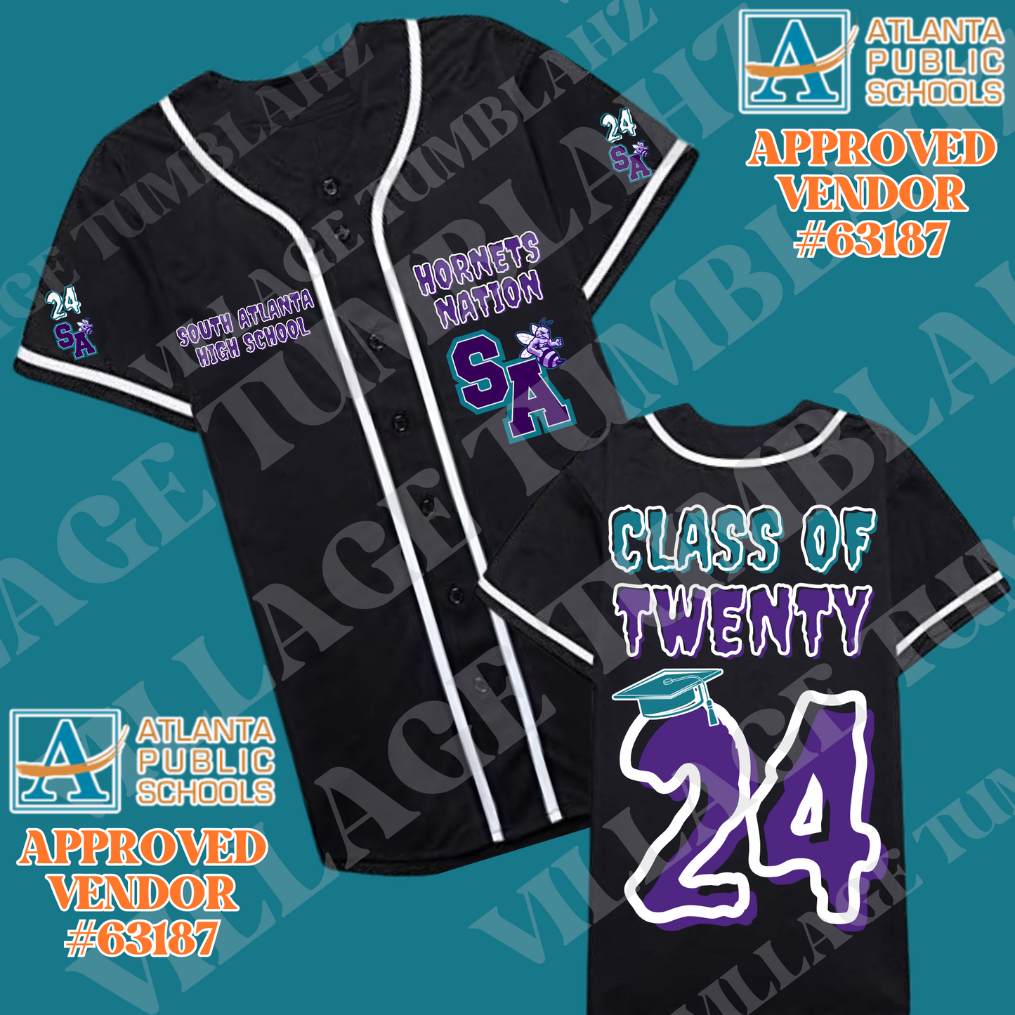 GRADUATION BASEBALL JERSEY - ATLANTA PUBLIC SCHOOLS