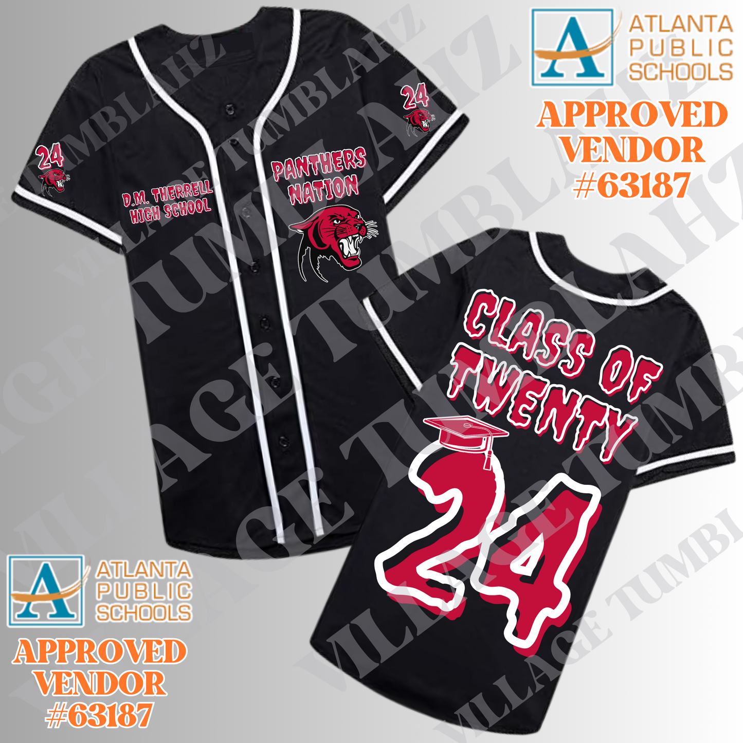 GRADUATION BASEBALL JERSEY - ATLANTA PUBLIC SCHOOLS